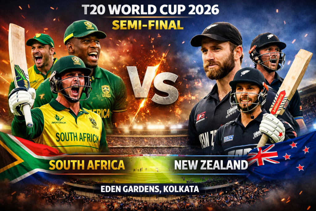 South Africa vs New Zealand- T20 World Cup 2026 Semi-Final